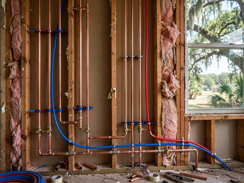 New PEX supply lines after repiping